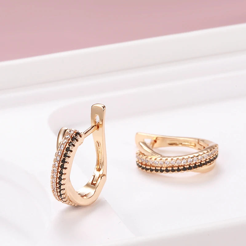 ✨ Black & White Zircon Drop Earrings – Bold Luxury with Gothic Elegance ✨