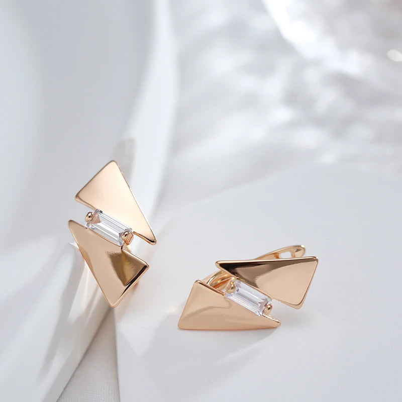 ✨ Glossy Rhombus Zircon Earrings – Bold Shine for Unforgettable Moments ✨