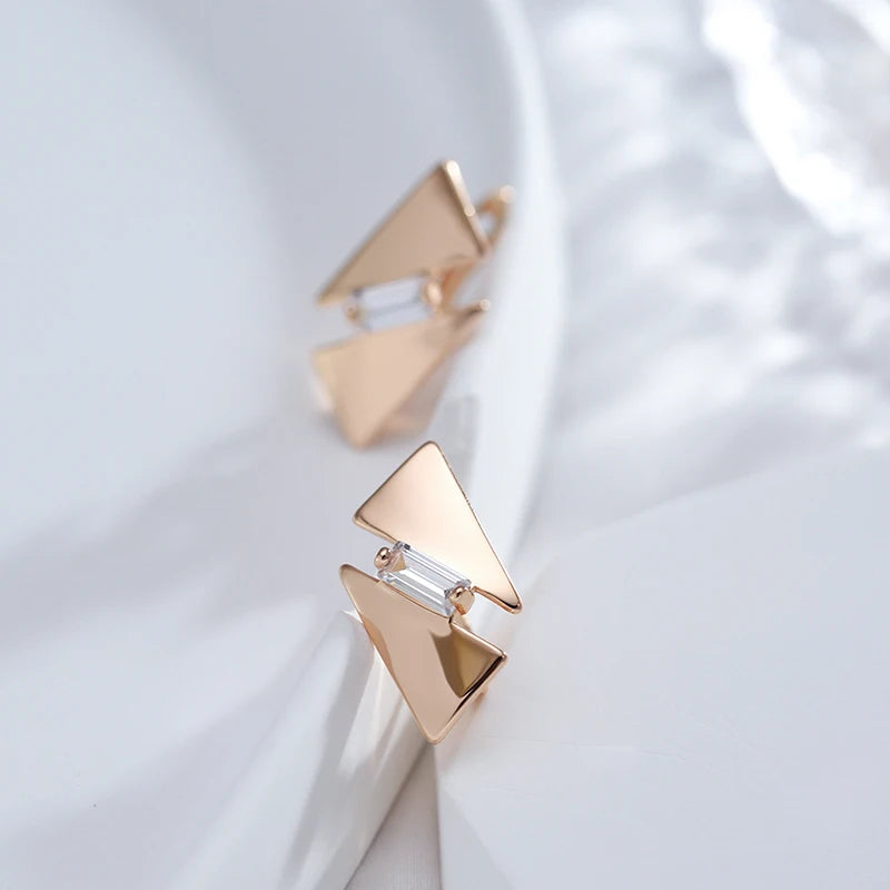 ✨ Glossy Rhombus Zircon Earrings – Bold Shine for Unforgettable Moments ✨