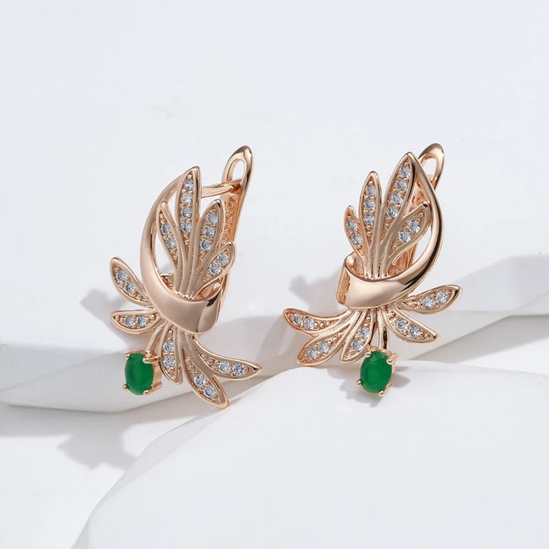 ✨ Geometric Zircon Dangle Earrings – Bold Elegance with a Vintage Touch ✨