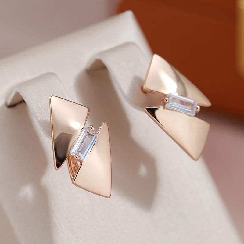 ✨ Glossy Rhombus Zircon Earrings – Bold Shine for Unforgettable Moments ✨