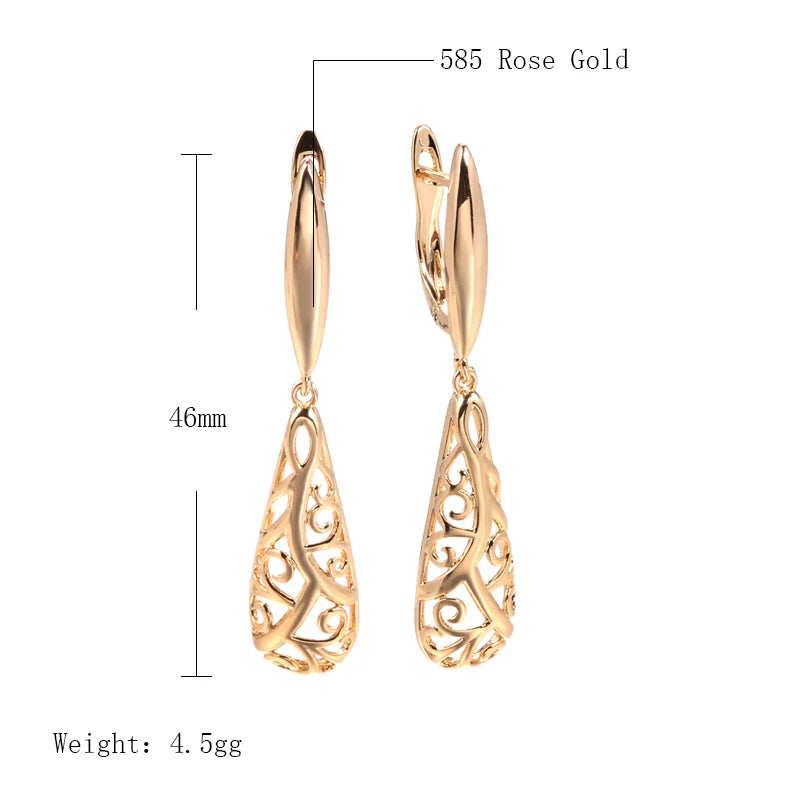 ✨ Luxury Vintage Texture Earrings – Rose Gold Elegance for Special Moments ✨