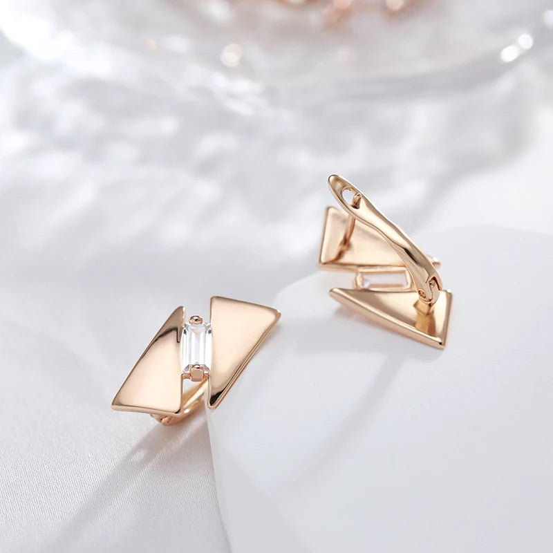 ✨ Glossy Rhombus Zircon Earrings – Bold Shine for Unforgettable Moments ✨