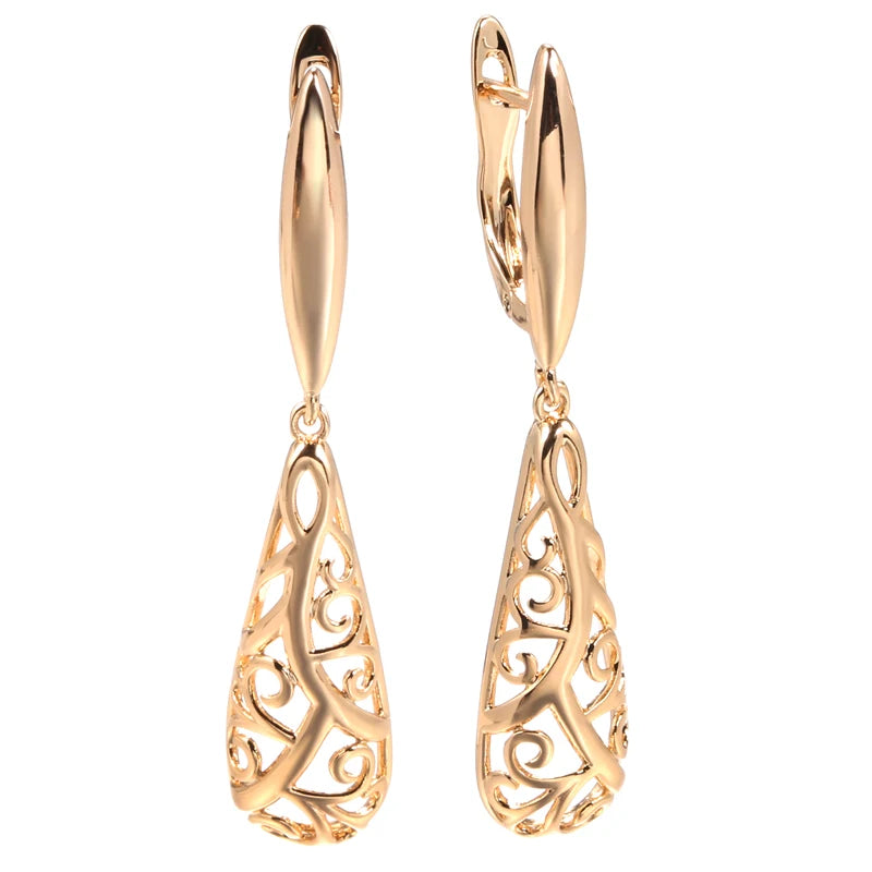 ✨ Luxury Vintage Texture Earrings – Rose Gold Elegance for Special Moments ✨